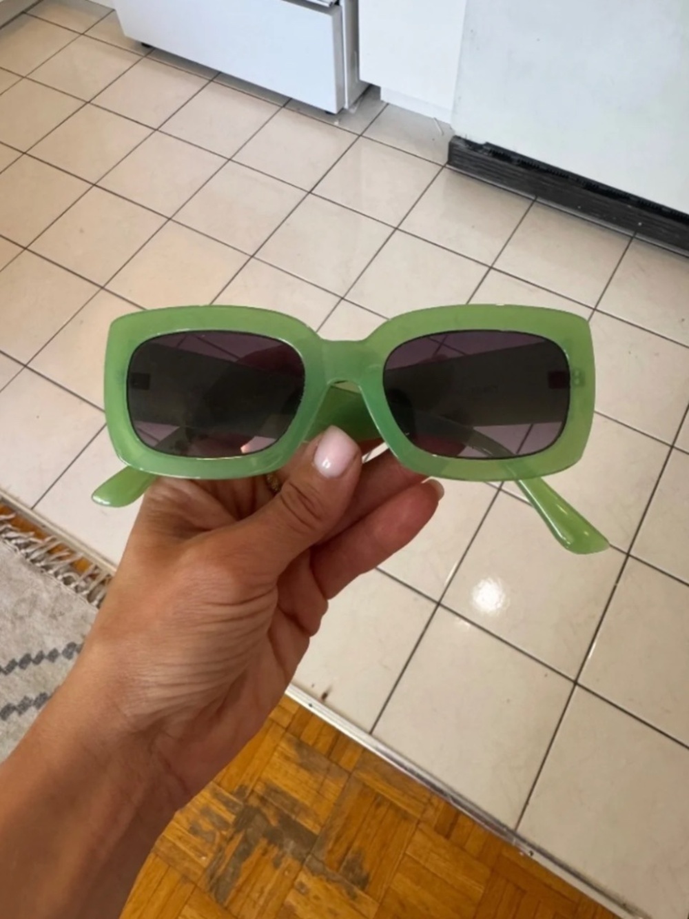 Green oversized plastic sunglasses * accepting offers